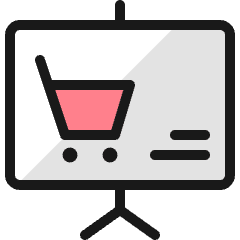 Performance Presentation Cart Icon from Ultimate Colors Set