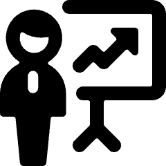 Performance User Graph Icon from Ultimate Bold Set