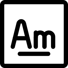 Americium Icon from Ultimate Regular Set