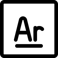 Argon Icon from Ultimate Regular Set