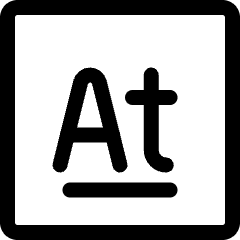 Astatine Icon from Ultimate Regular Set