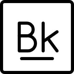 Berkelium Icon from Ultimate Light Set