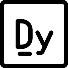 Dysprosium Icon from Ultimate Regular Set