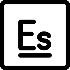 Einsteinium Icon from Ultimate Regular Set