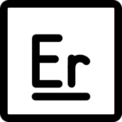 Erbium Icon from Ultimate Regular Set
