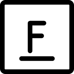 Fluorine Icon from Ultimate Regular Set