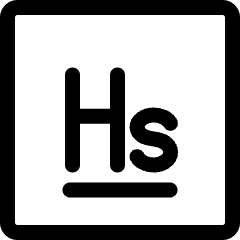 Hassium Icon from Ultimate Regular Set