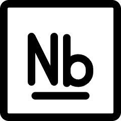 Niobium Icon from Ultimate Regular Set