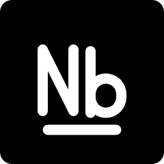 Niobium Icon from Ultimate Bold Set