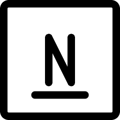 Nitrogen Icon from Ultimate Regular Set