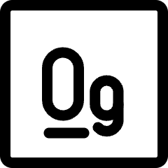 Oganesson Icon from Ultimate Regular Set