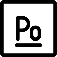 Polonium Icon from Ultimate Regular Set