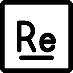 Rhenium Icon from Ultimate Regular Set