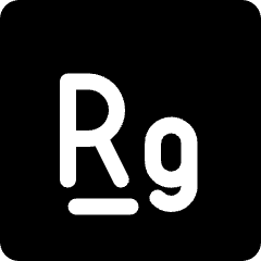 Roentgenium Icon from Ultimate Bold Set