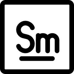 Samarium Icon from Ultimate Regular Set