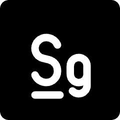 Seaborgium Icon from Ultimate Bold Set