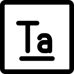 Tantalum Icon from Ultimate Regular Set