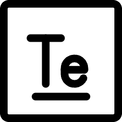 Tellurium Icon from Ultimate Regular Set