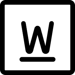 Tungsten Icon from Ultimate Regular Set