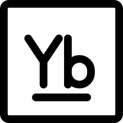 Ytterbium Icon from Ultimate Regular Set