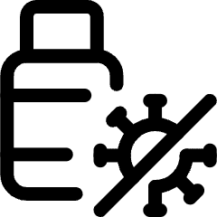 Personal Hygiene Hand Sanitizer Virus Block Icon from Ultimate Regular Set