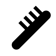 Animal Comb Icon from Nova Solid Set