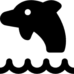 Animal Dolphin Icon from Nova Solid Set