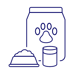 Pet Food Bag Illustration from UX Line Set