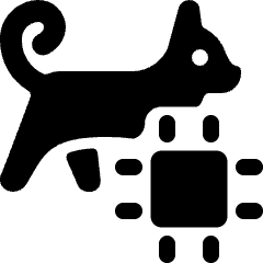 Pet Tracking Cat Chip Icon from Ultimate Bold Set