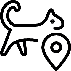 Pet Tracking Cat Location Icon from Ultimate Light Set