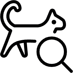 Pet Tracking Cat Search Icon from Ultimate Light Set