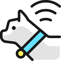 Pet Tracking Cat Signal Icon from Ultimate Colors Set