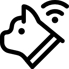 Pet Tracking Cat Signal Icon from Ultimate Regular Set