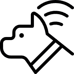 Pet Tracking Dog Signal Icon from Ultimate Light Set