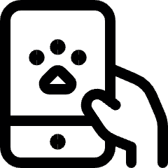 Pet Tracking Tablet Icon from Ultimate Regular Set