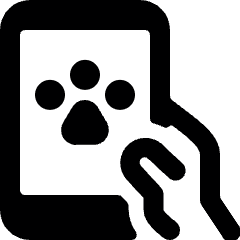 Pet Tracking Tablet Icon from Ultimate Bold Set