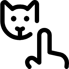 Choosing Cat Pet Icon from Ultimate Regular Set