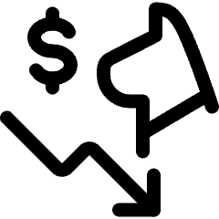 Dog Breed Pricing Decrease Icon from Ultimate Regular Set