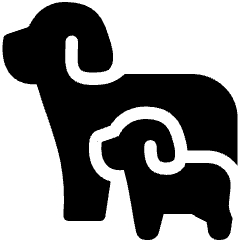 Dog Parenting Icon from Ultimate Bold Set