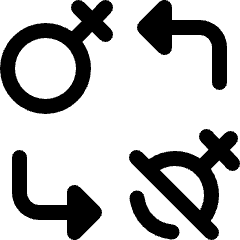 Female Stablelization Undo Redo Icon from Ultimate Bold Set