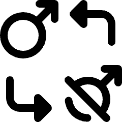 Male Stablelization Undo Redo Icon from Ultimate Bold Set