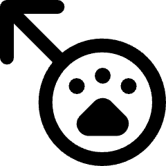 Pet Gender Male Icon from Ultimate Bold Set