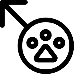 Pet Gender Male Icon from Ultimate Regular Set