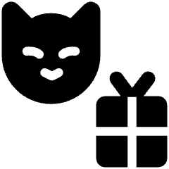 Pet Shop Gift Cat Icon from Ultimate Bold Set