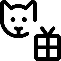 Pet Shop Gift Cat Icon from Ultimate Regular Set