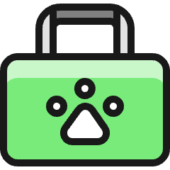 Pets Paw Bag Icon from Ultimate Colors Set