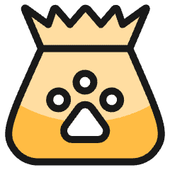 Pets Paw Bowl Icon from Ultimate Colors Set