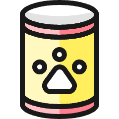 Pets Paw Can Icon from Ultimate Colors Set