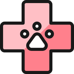 Pets Paw Hospital Icon from Ultimate Colors Set