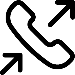 Call Forwarding Outgoing 2 Icon from Ultimate Regular Set